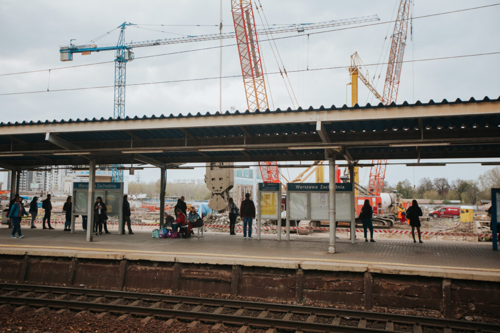 Reconstruction works of the West Station in Warsaw